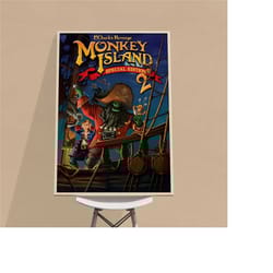 monkey island 2 lechuck's revenge poster, game posters,