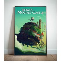howl's moving castle posters, tv show posters, canvas