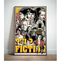 pulp fiction posters, movie posters, canvas wall art,