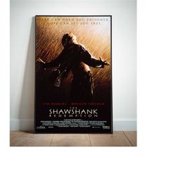 the shawshank redemption poster, movie posters, canvas wall