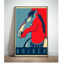 bojack horseman poster, tv show posters, canvas wall