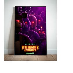 five nights at freddy's poster, movie posters, canvas