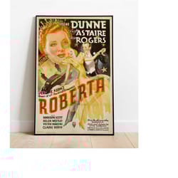 roberta movie poster, 1930's movie posters, canvas wall