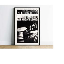 music lover wall art print, vinyl record art,