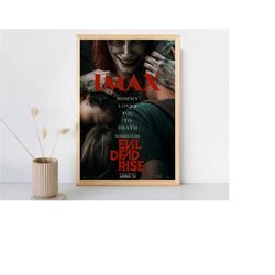evil dead rise movie poster 2023 film/room decor