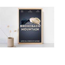 brokeback mountain movie poster 2023 film/room decor wall