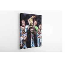 lionel messi art canvas, fifa world cup qatar