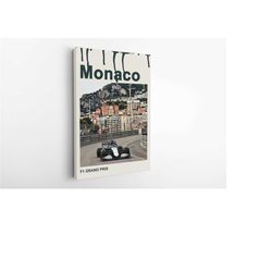 monaco f1 poster, 16 x 24 circuit de