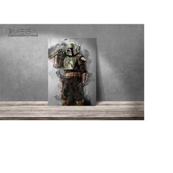 boba fett poster boba fett print star wars