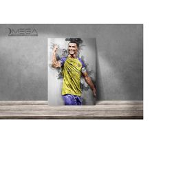 cristiano ronaldo poster ronaldo print al-nassr fc art