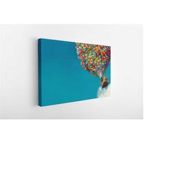 disney wall art canvas,up pixar balloons canvas,disney up