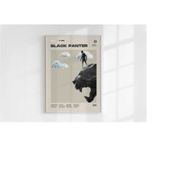 black panther, chadwick boseman, minimalist movie poster, wall