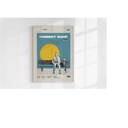 forrest gump poster, robert zemeckis, minimalist movie poster,