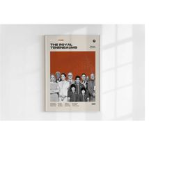 the royal tenenbaums, wes anderson, minimalist movie poster,