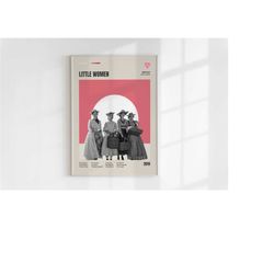 little women poster, greta gerwig, minimalist movie poster,
