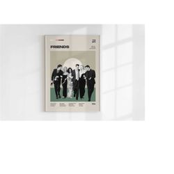 friends poster, david crane, marta kauffman, minimalist tv