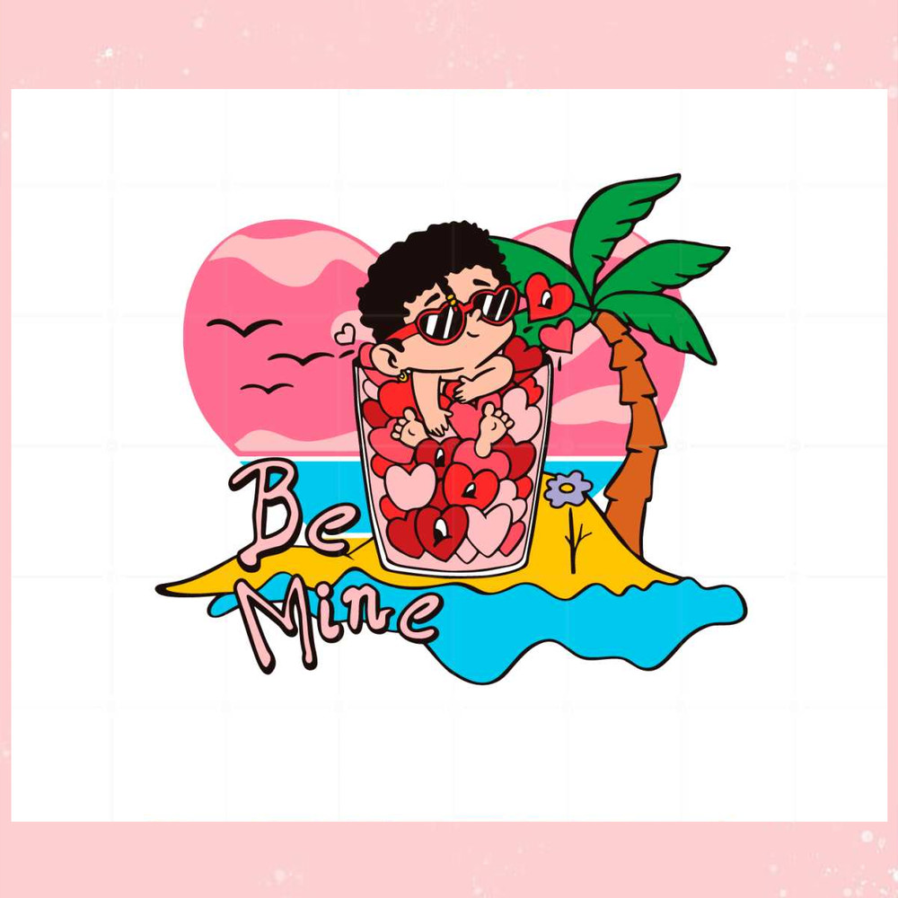 Baby Benito Be Mine Valentines Svg Graphic Designs Files.jpg