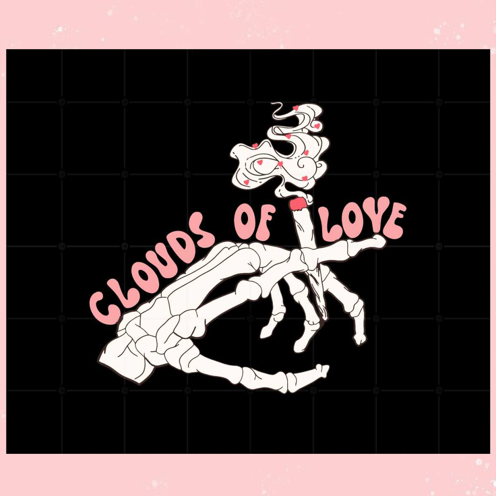 Clouds Of Love Valentines Skeleton Hands Svg Cutting Files.jpg