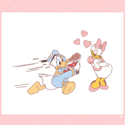 disney donald duck and daisy valentine svg, valentine svg,valentine day svg,valentine day,happy valentine