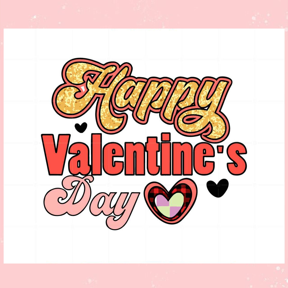 Happy Valentine's Day Buffalo Plaid Heart Svg Graphic Designs.jpg