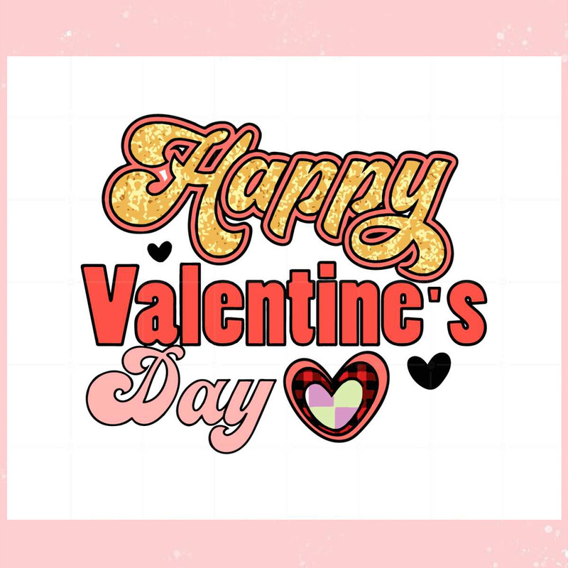 Happy Valentine's Day Buffalo Plaid Heart Svg Graphic Designs.jpg