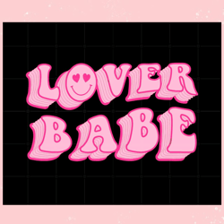 Lover Babe Happy Face Valentines Day Svg Graphic Designs Files, Valentine svg,Valentine day svg,Valentine day,Happy Vale