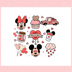 mickey minnie amp gifts valentines day svg graphic designs files, valentine svg,valentine day svg,valentine day,happy v