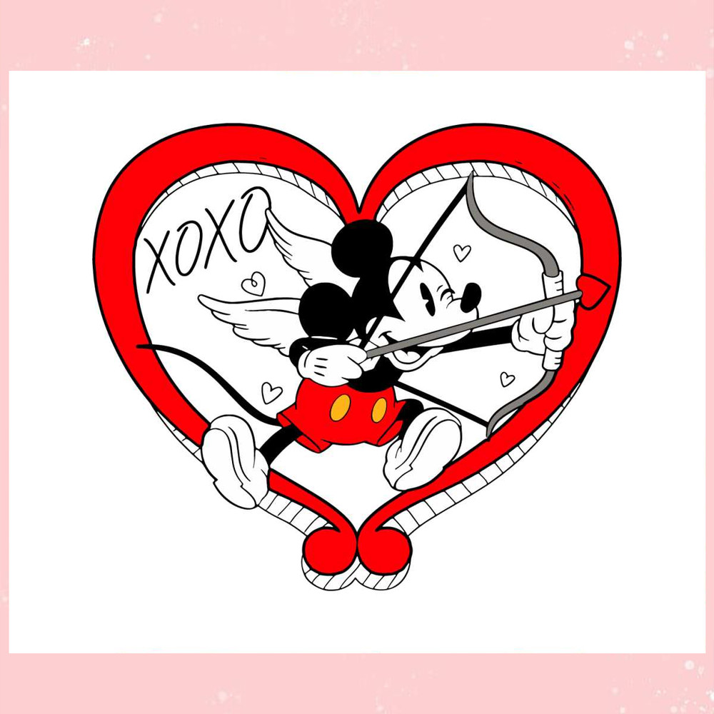 Mouse Heart Valentine Mickey Xoxo SVG.jpg