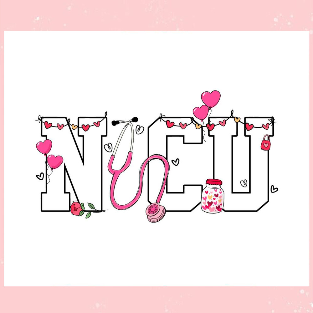 NICU Stethoscope Valentines Nurse SVG.jpg