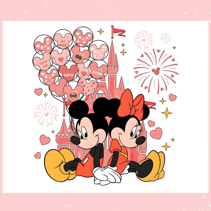 Pink Castle Mickey Minnie Valentine PNG.jpg