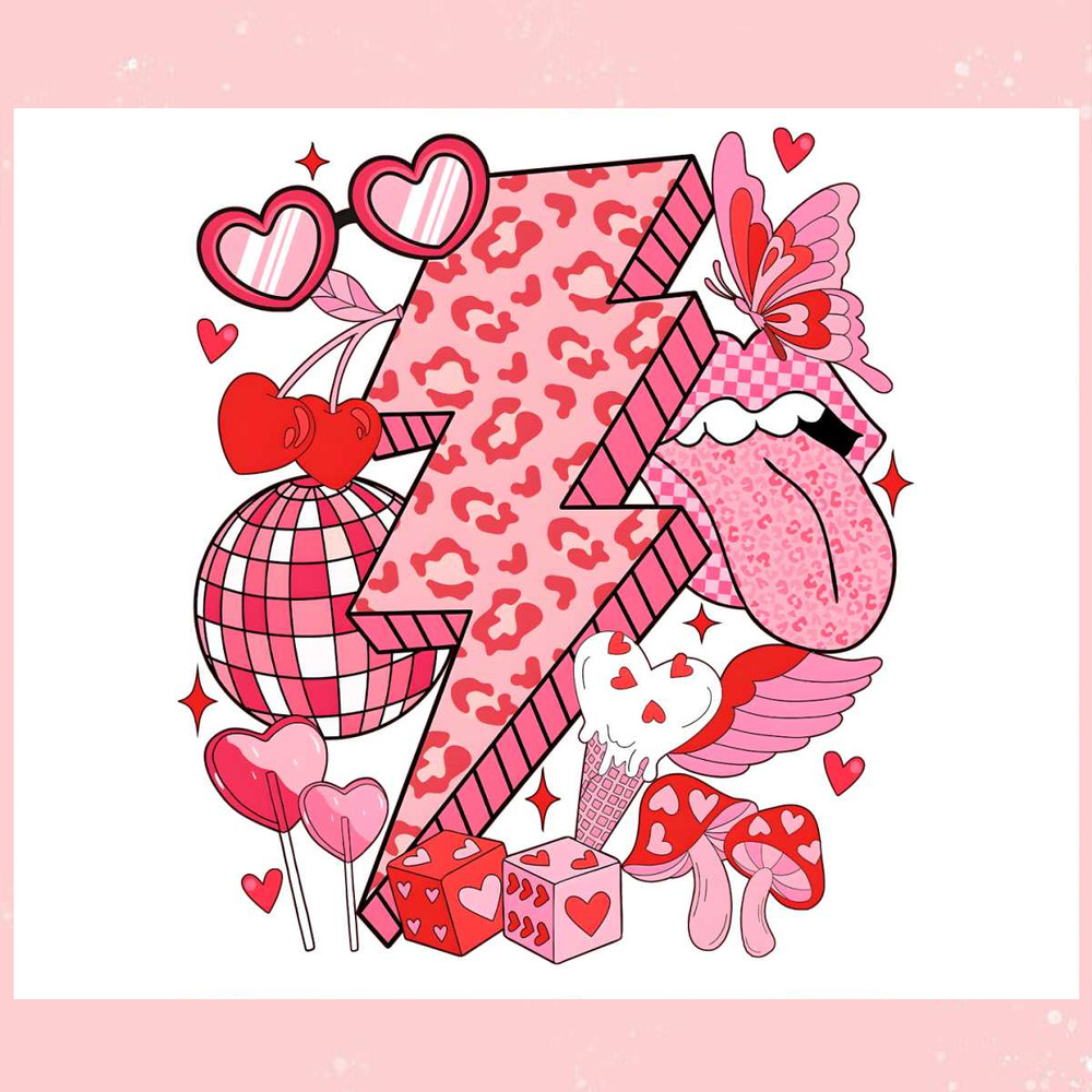 Retro Valentines Day Lightning Bolt PNG.jpg