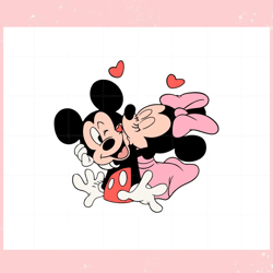 valentines day couple mickey minnie svg graphic designs files, valentine svg,valentine day svg,valentine day,happy valen