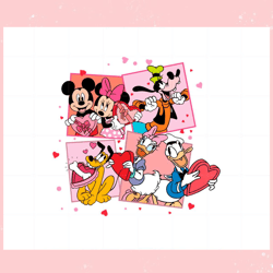 valentines day mickey minnie amp friend svg graphic designs files, valentine svg,valentine day svg,valentine day,happy
