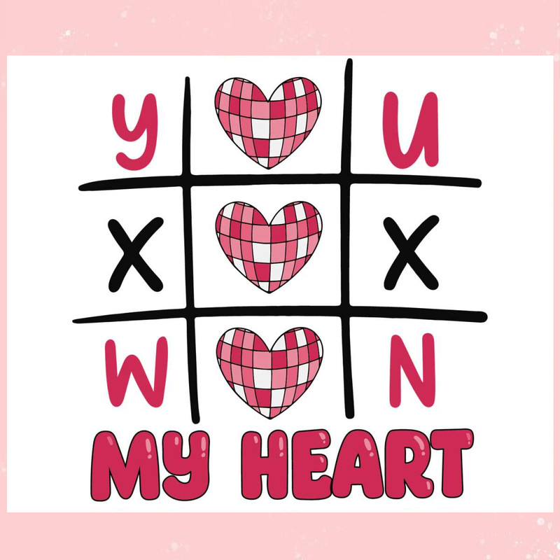 You Won My Heart Funny Xoxo Valentine SVG.jpg
