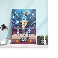 kansas jayhawks march madness national champs poster