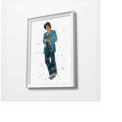 billy joel - watercolor art print poster