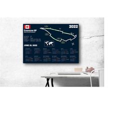 2022 formula 1 canadian gp circuit gilles villeneuve poster