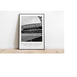 stamford bridge stadium chelsea fc poster for real fans