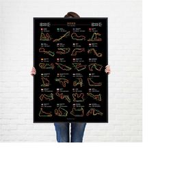 formula 1 2023 overview wall art decor