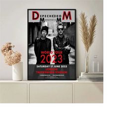 depeche mode tour 2023 music band poster