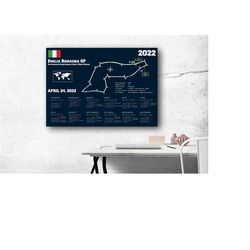 formula 1 emilia romagna gp 2022 season wall calendar poster
