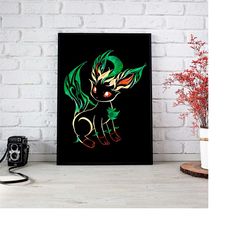 eeveelution poster-leafeon poster-sylveon poster-eevee poster-umbreon poster- eevee evolutions-pokemon gift-pokemon toys