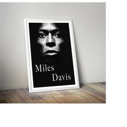 miles davis tutu reproduction photograph poster wall art print jazz icon