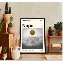 nope movie poster, nope movie, jordan peele film, retro movie, poster print wall art, custom poster, illustration art, m