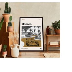 monaco poster, monaco movie, monaco film, retro poster, modern vintage, movie poster, custom poster, home decor