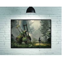 nier automata poster game poster canvas poster, mural, art poster, home decoration, player room decoration