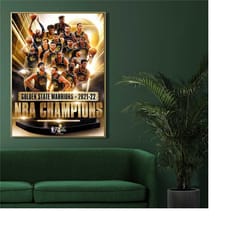 golden state warriors 2021-2022 nba champions poster