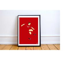 steven gerrard poster print 2021. a4/a3, gerrard, liverpool, liverpool fc, football, soccer, klopp, lfc, anfield, art,
