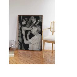 disco granny print | vintage poster | boho chic wall art | disco decor