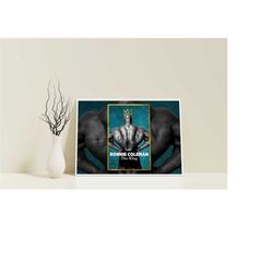 ronnie coleman canvas, ronnie art poster, gym home decor, ronnie art